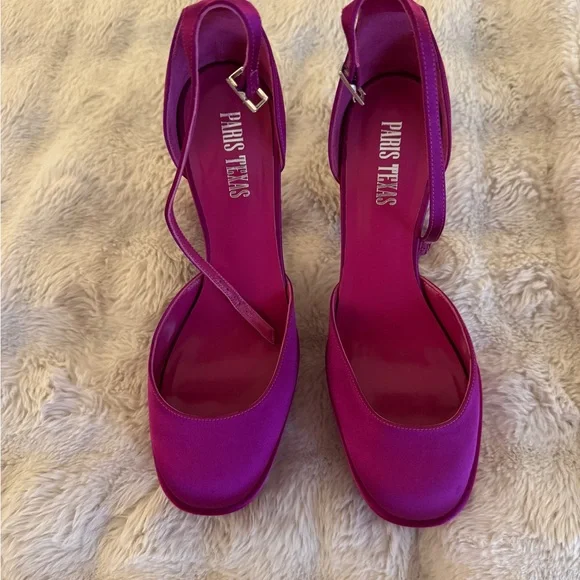 Paris Texas Vibrant Pink Platform Heels - Picture 10 of 11